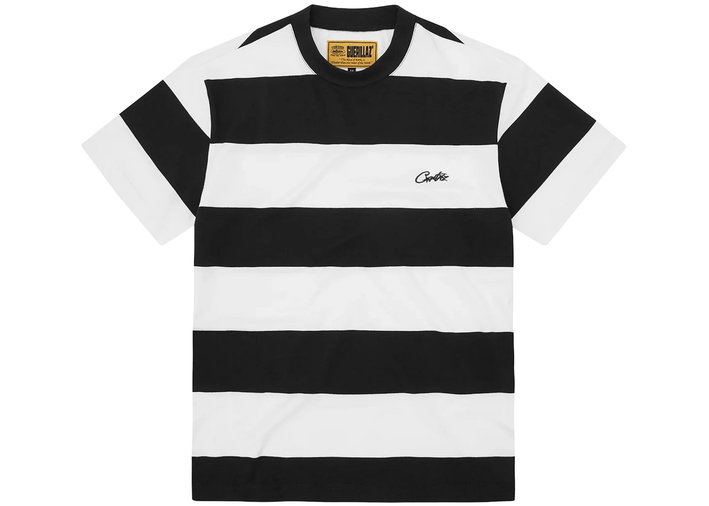 Corteiz Striped T-Shirt Black