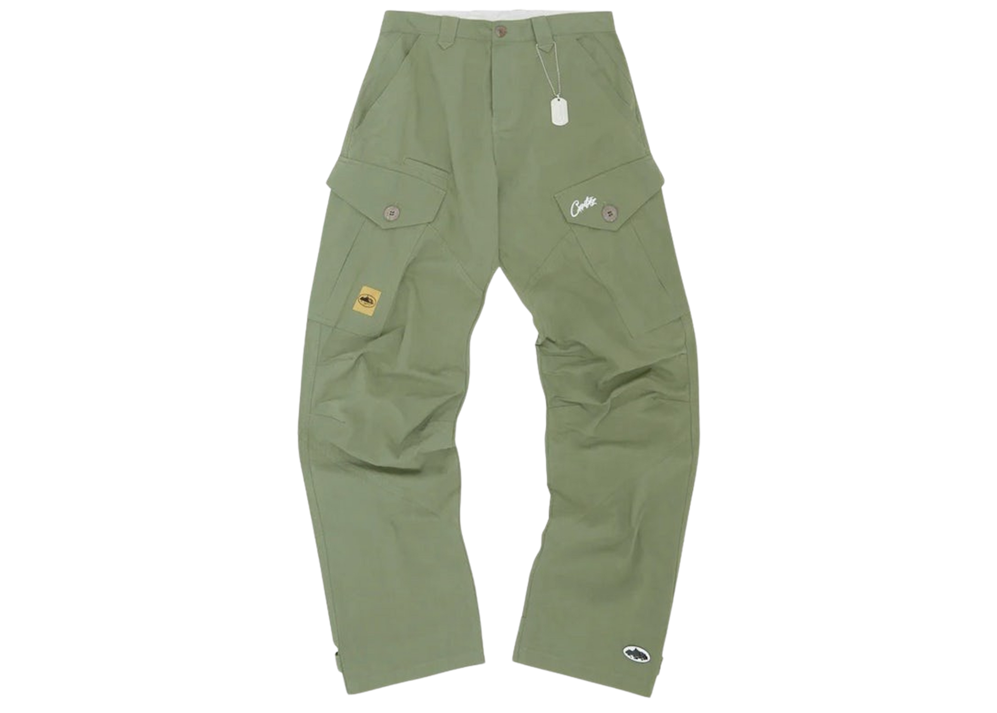 Corteiz Yella Guerillaz Cargo Pants Black Yellow - Rotation 