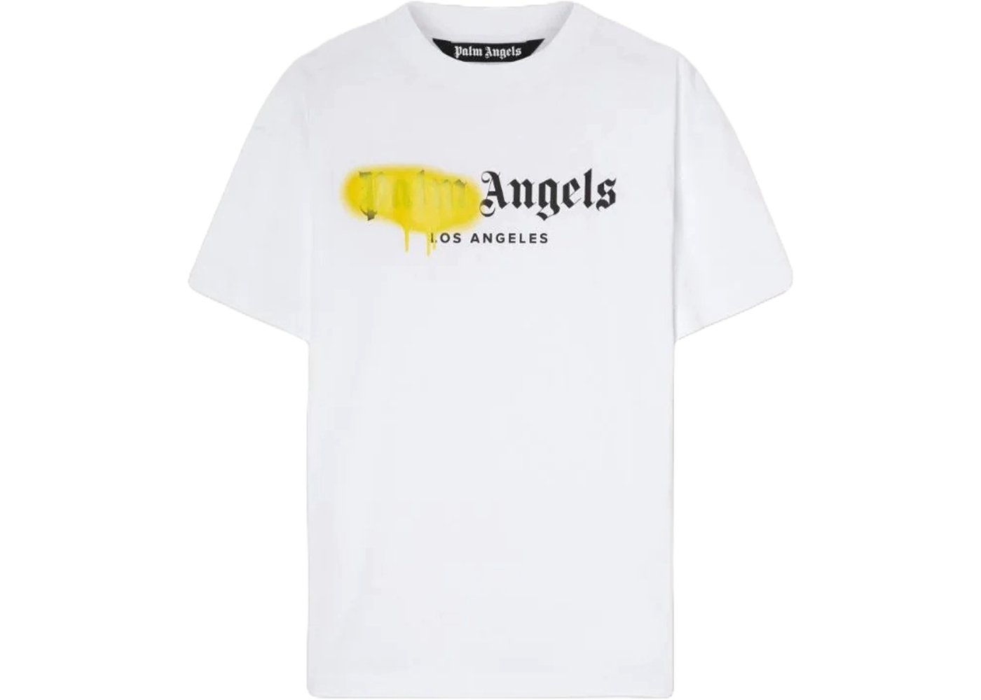Palm Angels Los Angeles Sprayed Logo T-Shirt White