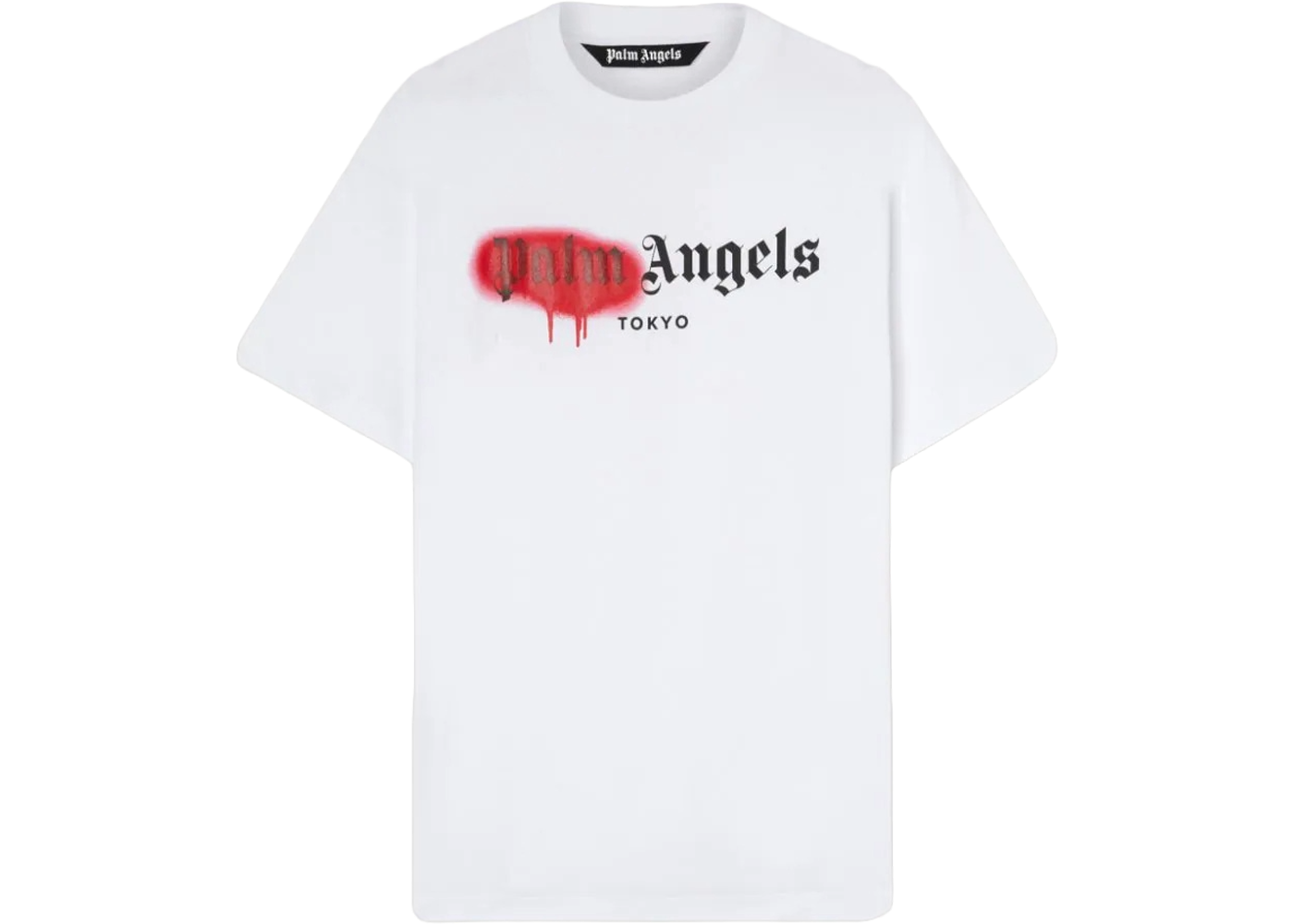 Palm Angels Tokyo Sprayed Logo T-Shirt White