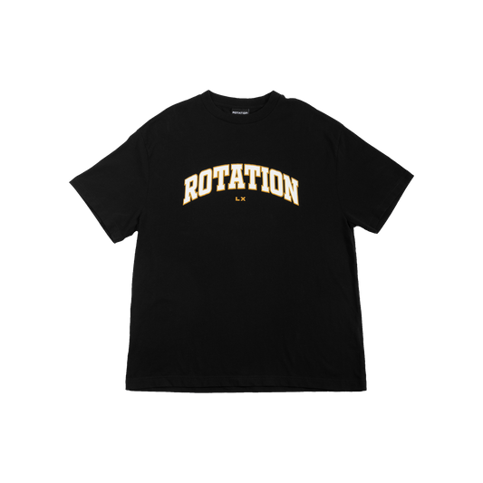 Rotation T-Shirt Black Yellow