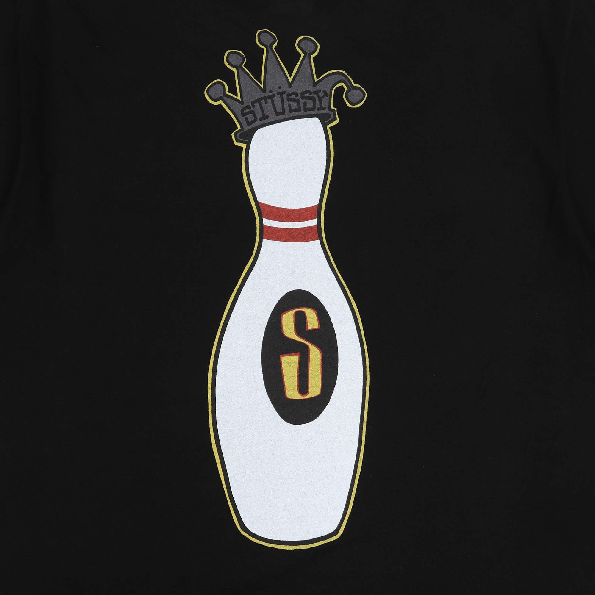 Stüssy KINGPIN PIG. DYED T-Shirt Black