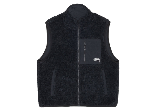 Stüssy Sherpa Body Warmer Black