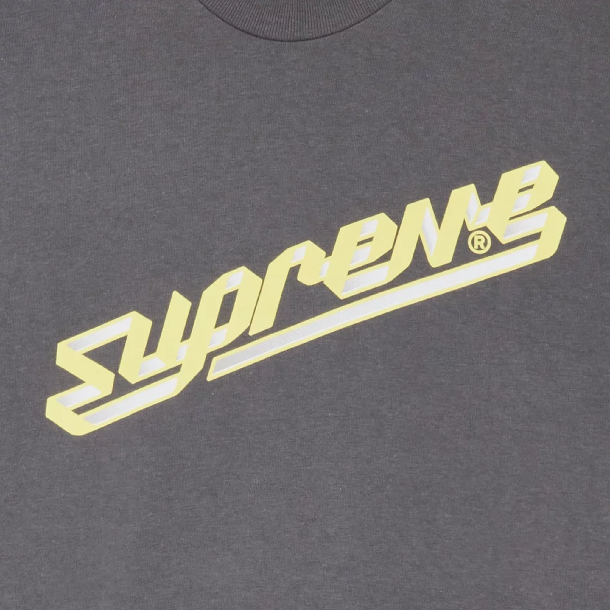 Supreme Banner T-Shirt Charcoal