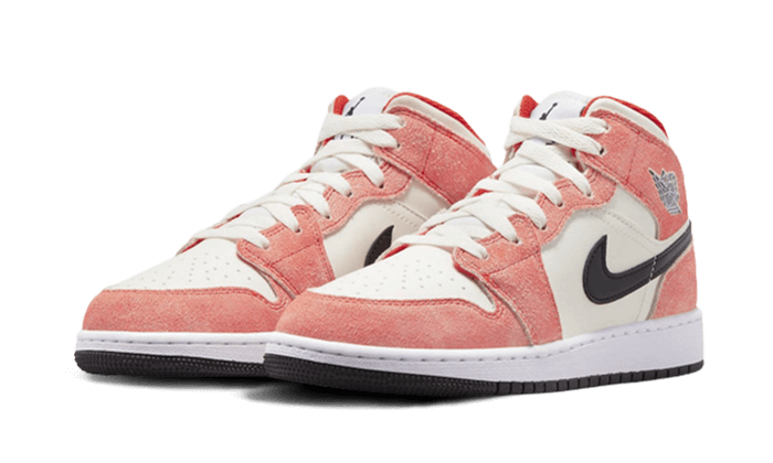 Jordan 1 Mid Orange Suede