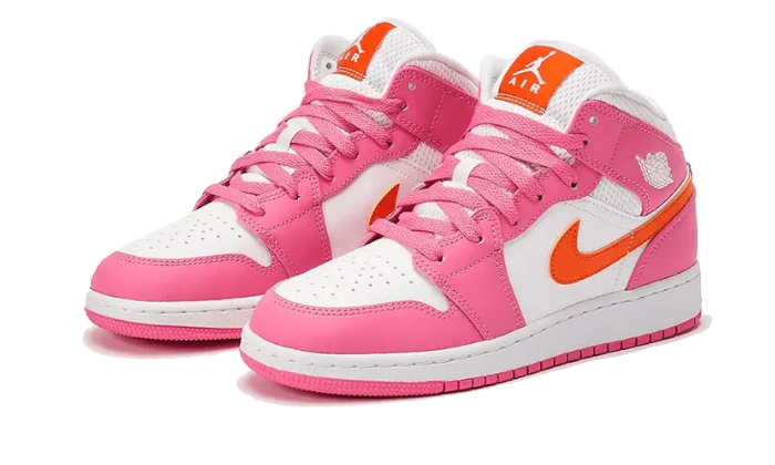 Jordan 1 Mid Pinksicle Safety Orange