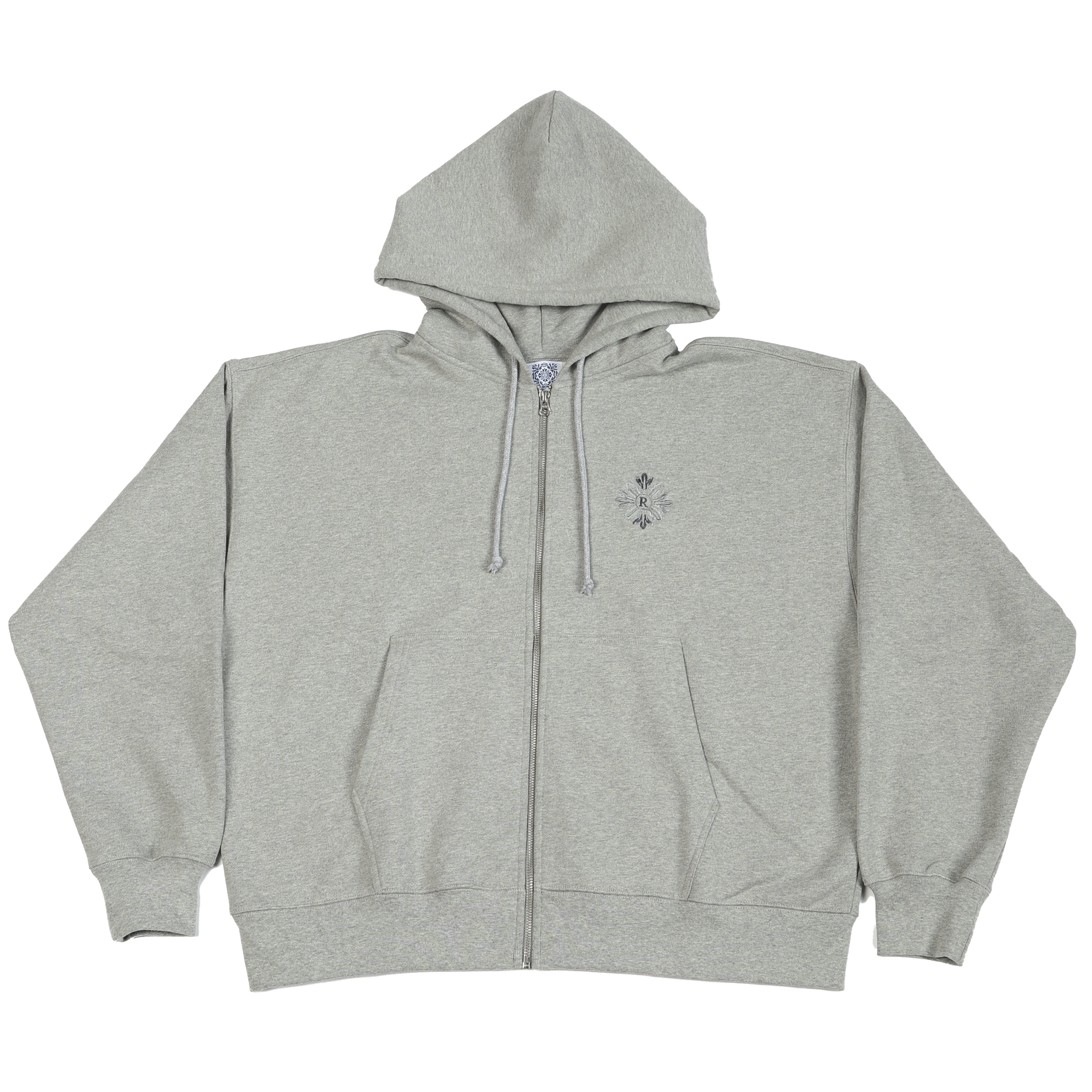 Noble Zip-Up Hoodie Grey