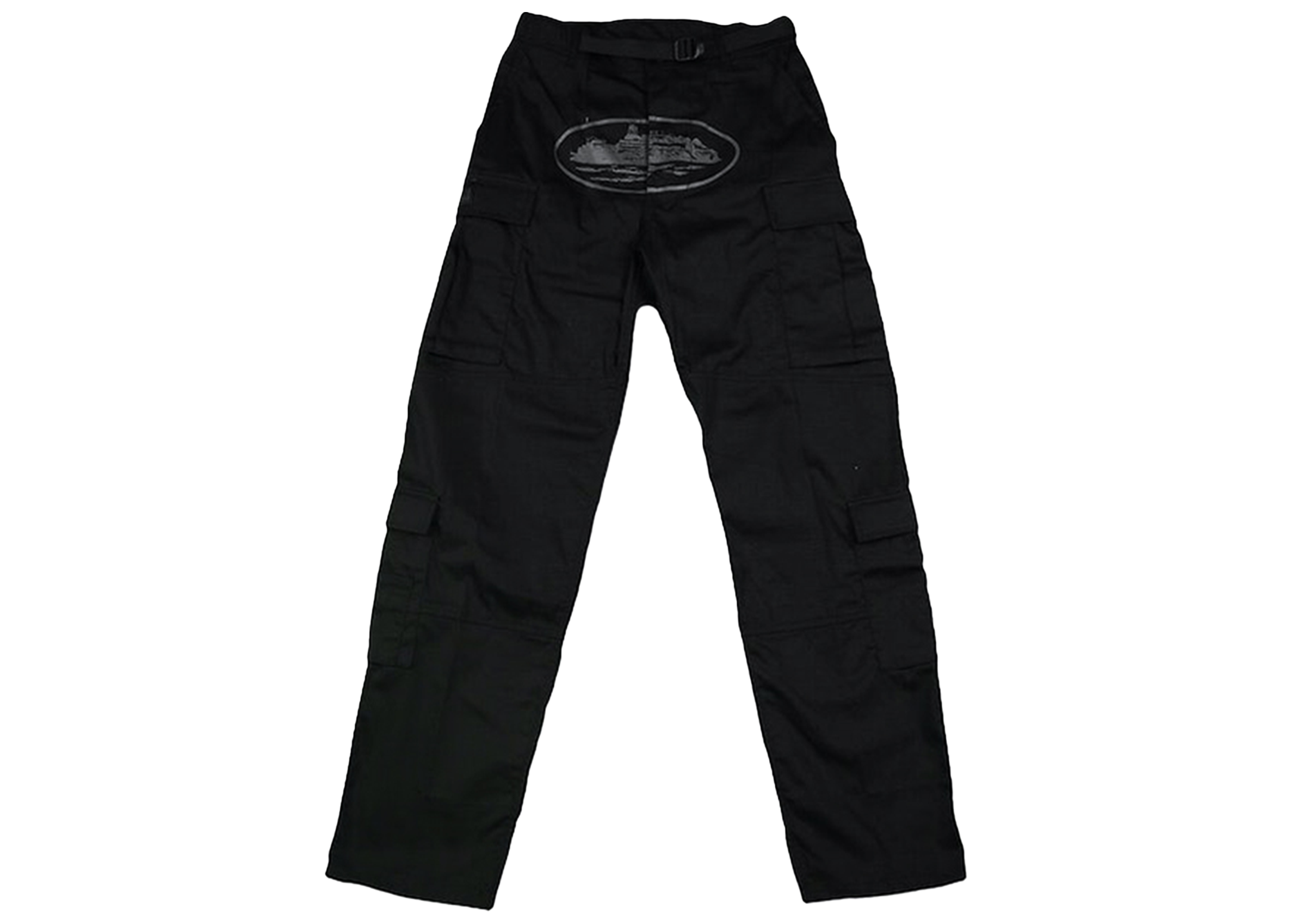 Corteiz Mula Guerillaz Cargo Pants Triple Black