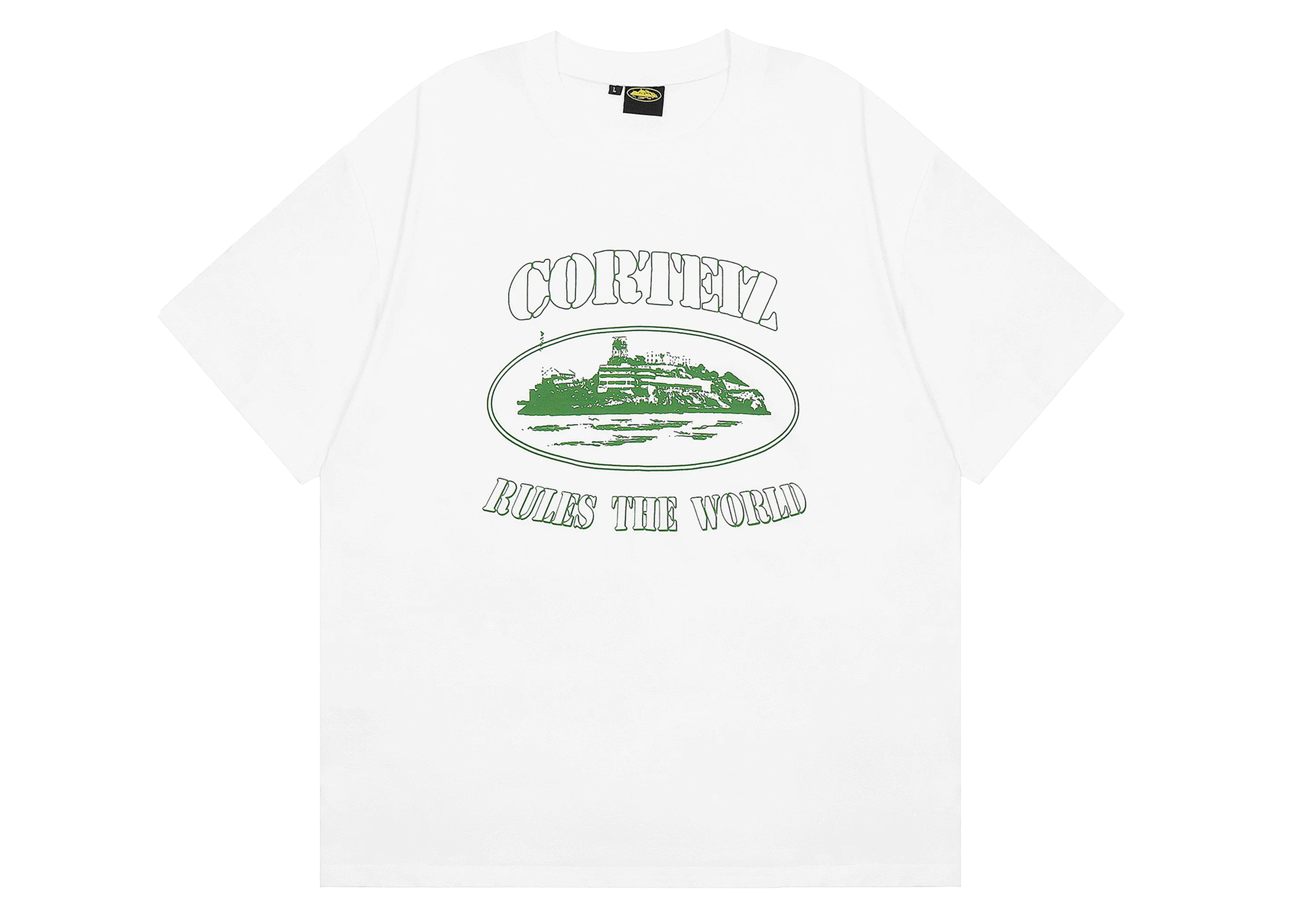 Corteiz Alcatraz T-shirt White Green