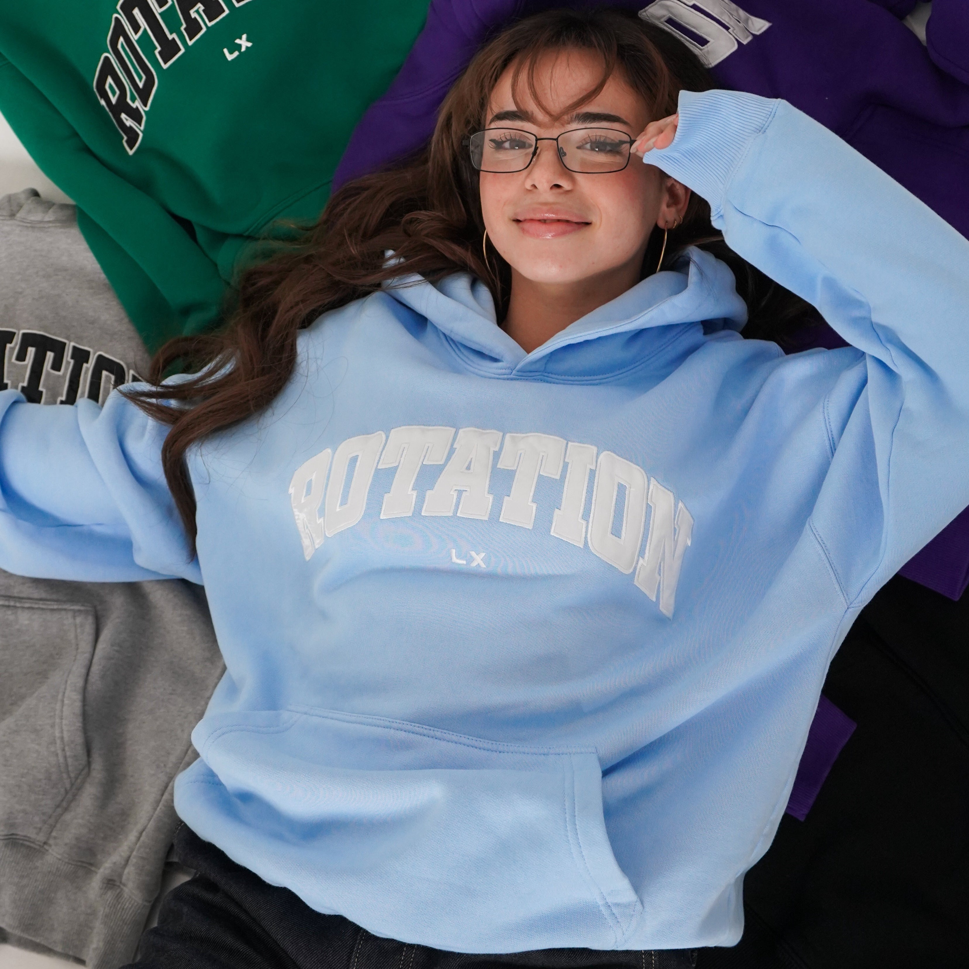 Rotation Hoodie Baby Blue