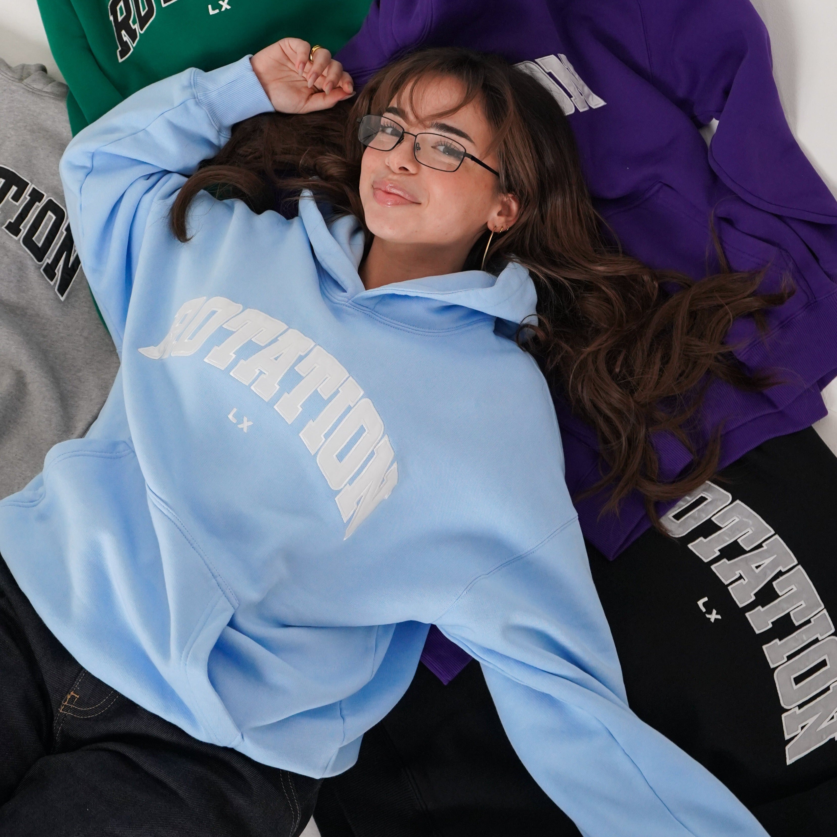 Rotation Hoodie Baby Blue