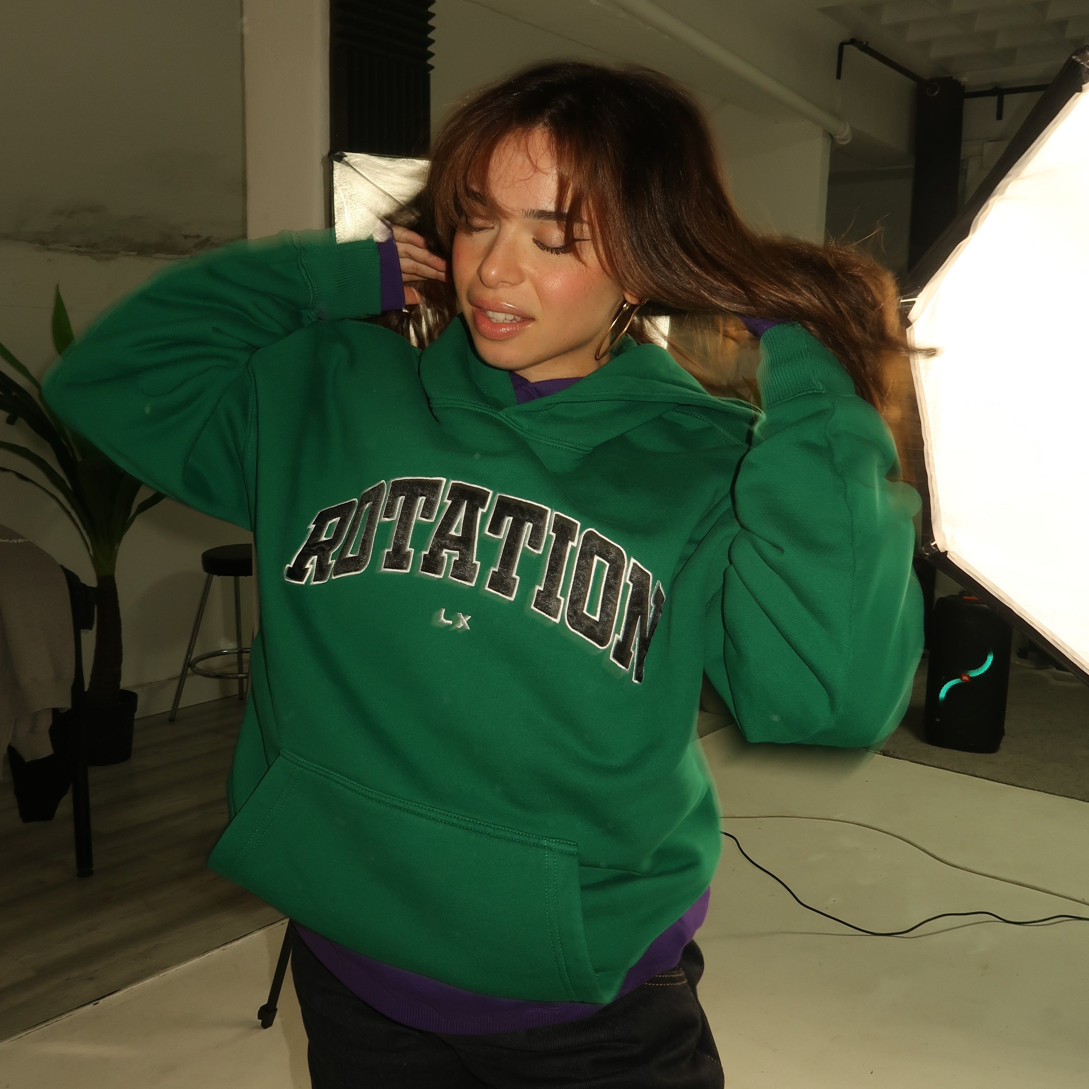 Rotation Hoodie Green