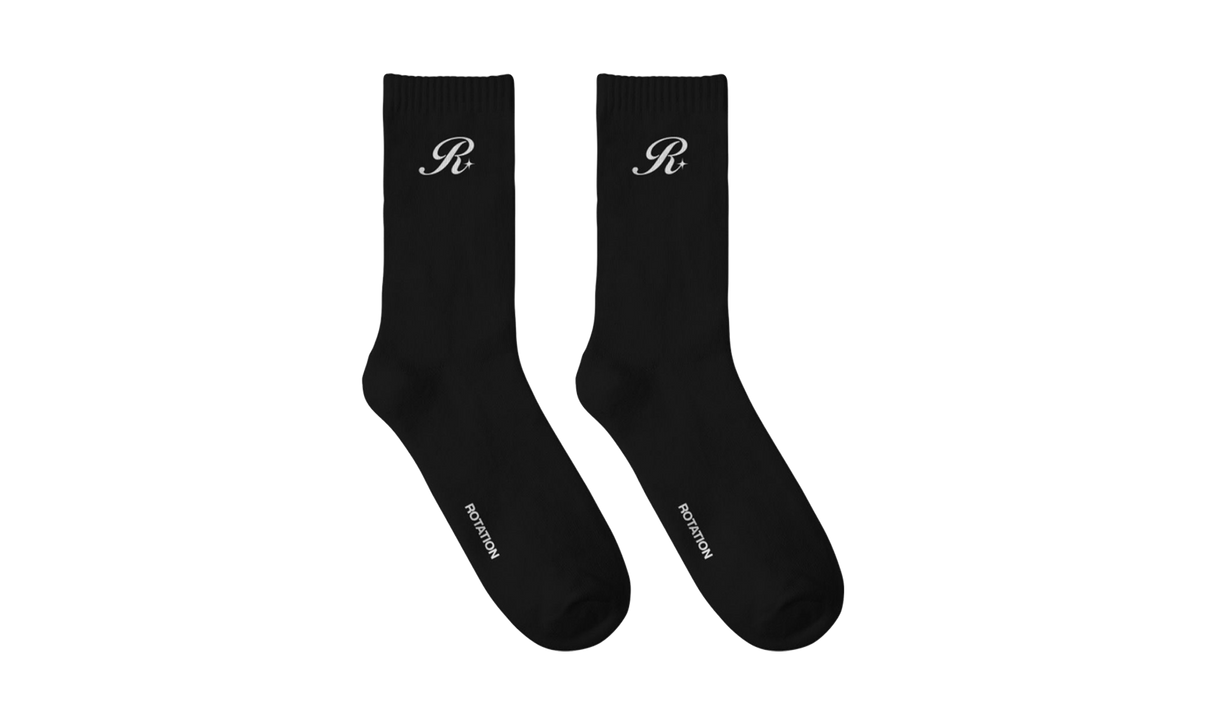 Make Your Own Rules Socks Black Rotation