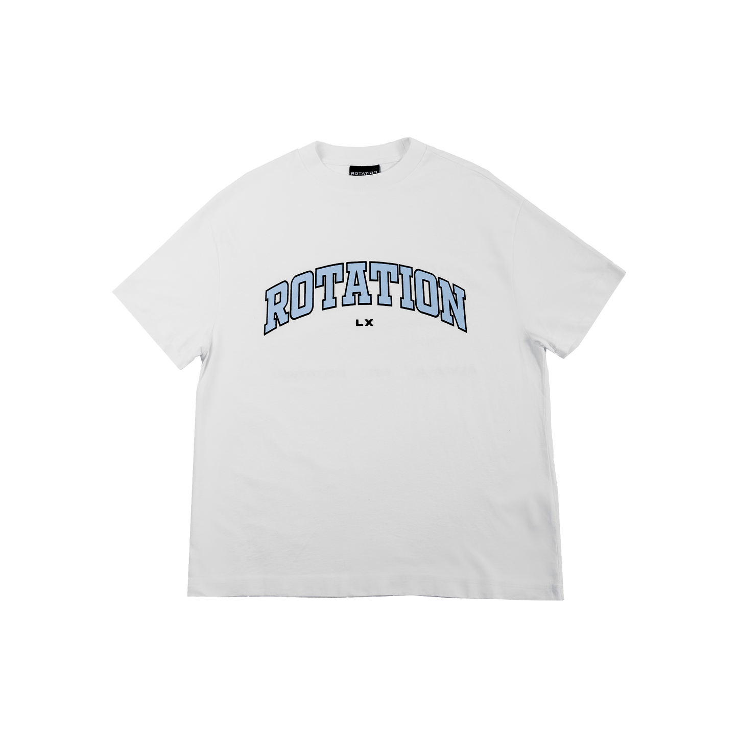 Rotation T-Shirt White Baby Blue
